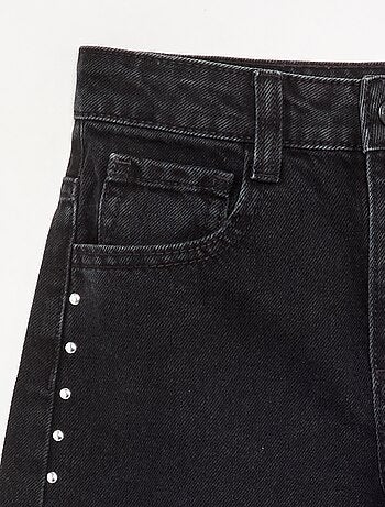 Pantaloni wide leg / a gamba larga con borchie fantasiose