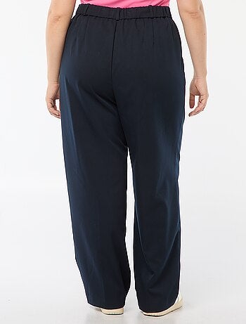 Pantaloni wide leg a vita alta