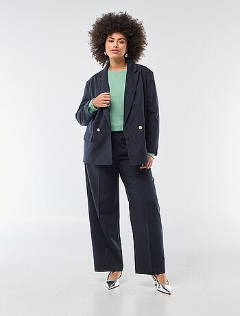 Pantaloni wide leg a vita alta