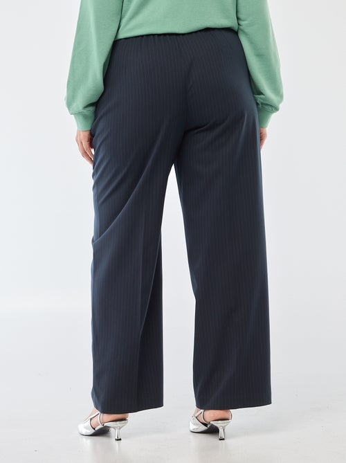 Pantaloni wide leg a vita alta - Kiabi