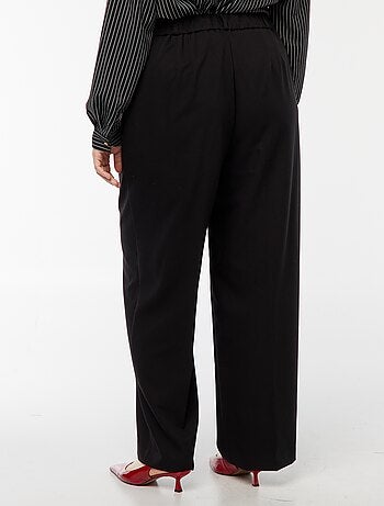 Pantaloni wide leg a vita alta