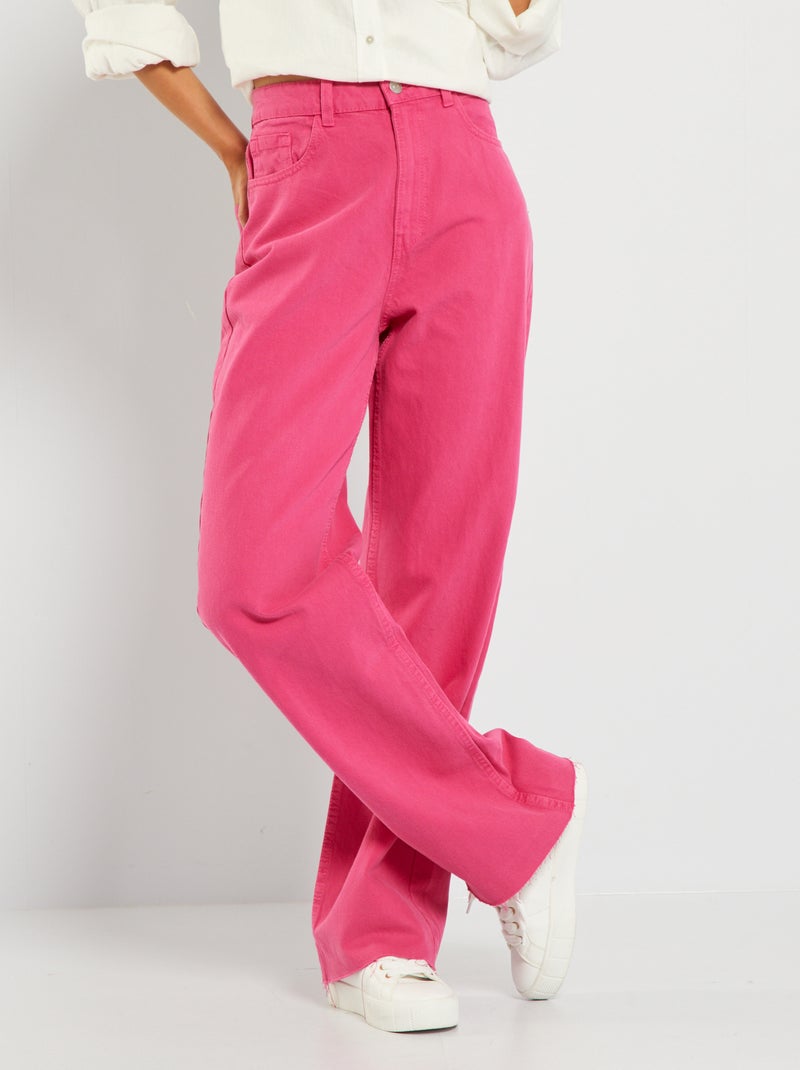 Relish pantaloni flare vita alta Indianapolis rosa