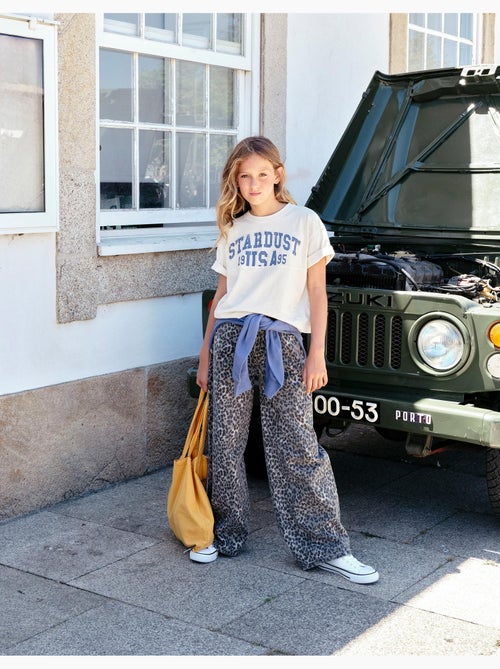 Pantaloni wide leg animalier, MO Fashion - Kiabi Pantaloni wide leg animalier, MO Fashion - Kiabi