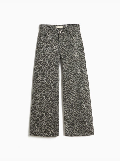 Pantaloni wide leg animalier, MO Fashion - Kiabi Pantaloni wide leg animalier, MO Fashion - Kiabi