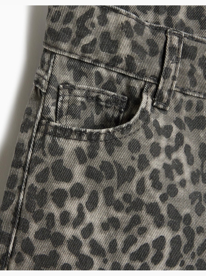 Pantaloni wide leg animalier, MO Fashion Grigio - Kiabi