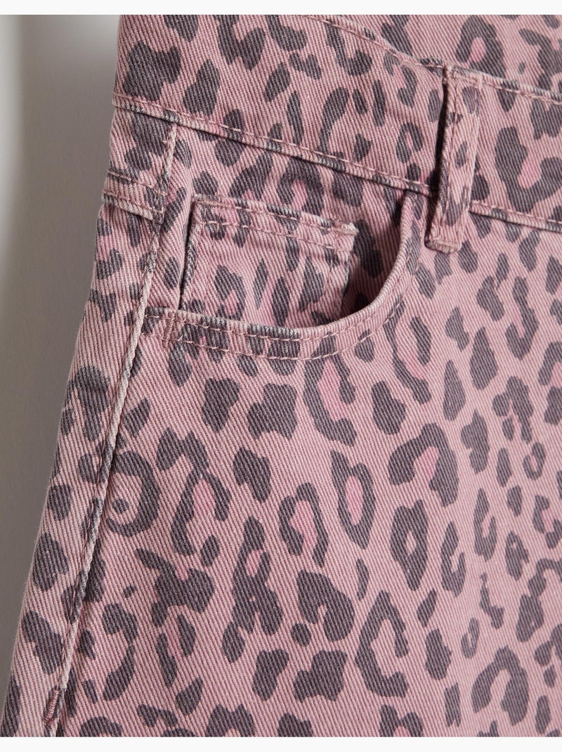 Pantaloni wide leg animalier, MO Fashion Malva lilla - Kiabi