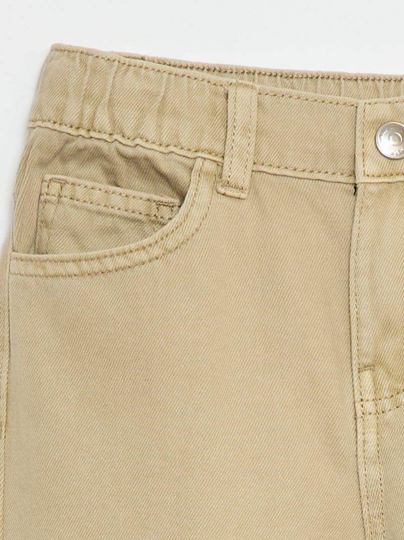 Pantaloni wide leg Beige - Kiabi