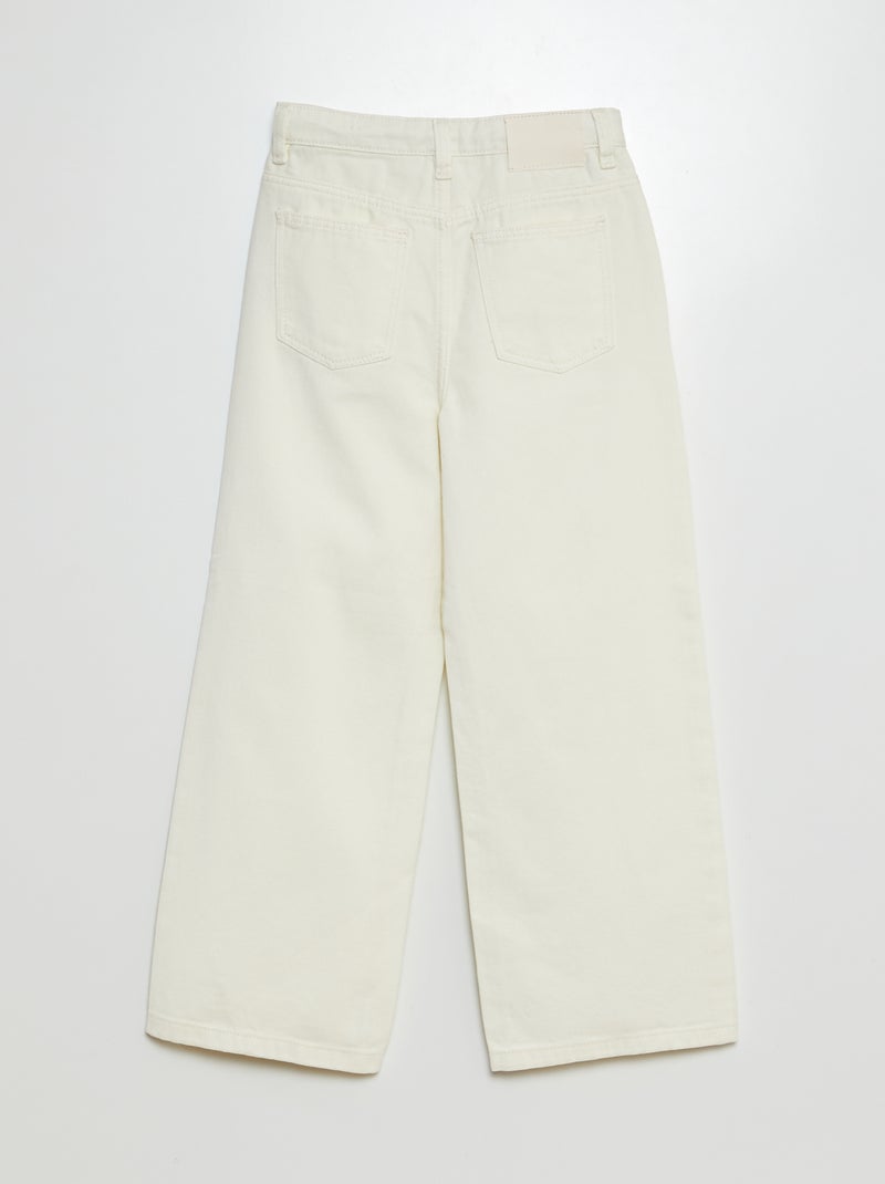 Pantaloni wide leg BIANCO - Kiabi