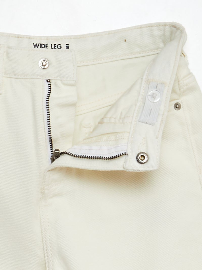 Pantaloni wide leg BIANCO - Kiabi