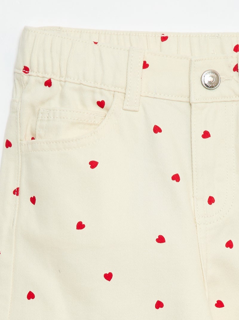 Pantaloni wide leg Bianco - Kiabi