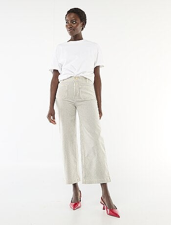 Pantaloni wide leg colorati