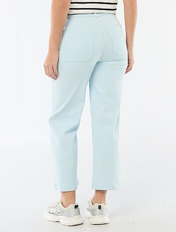 Pantaloni wide leg colorati