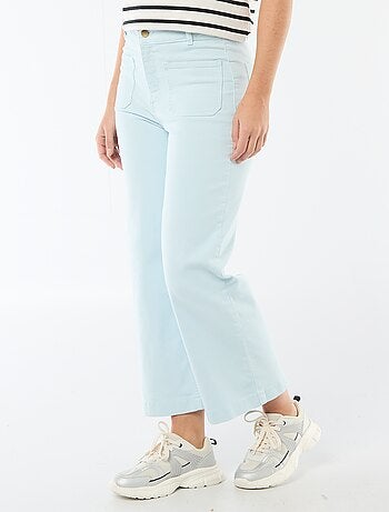 Pantaloni wide leg colorati