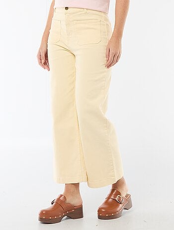 Pantaloni wide leg colorati