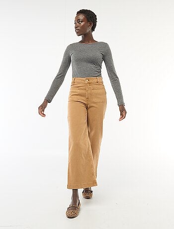 Pantaloni wide leg colorati