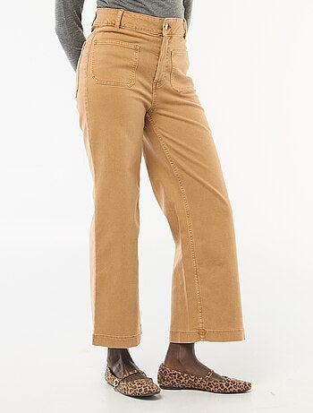 Pantaloni wide leg colorati