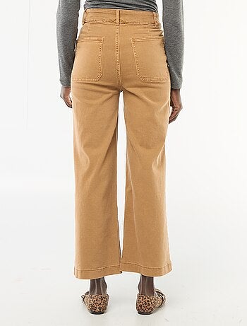 Pantaloni wide leg colorati