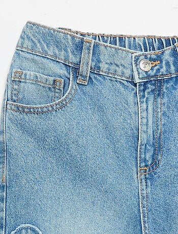 Pantaloni wide leg con ricami
