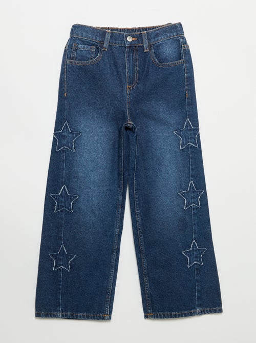 Pantaloni wide leg con ricami - Kiabi Pantaloni wide leg con ricami - Kiabi