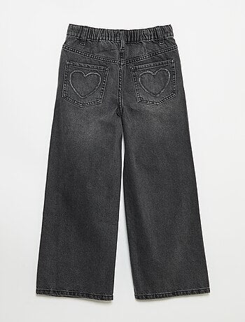 Pantaloni wide leg con ricami