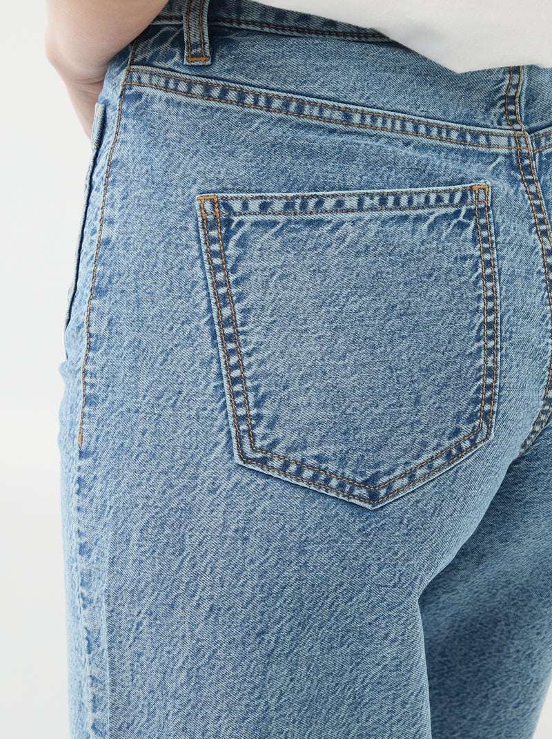 Pantaloni wide leg con tasche applicate Blu - Kiabi