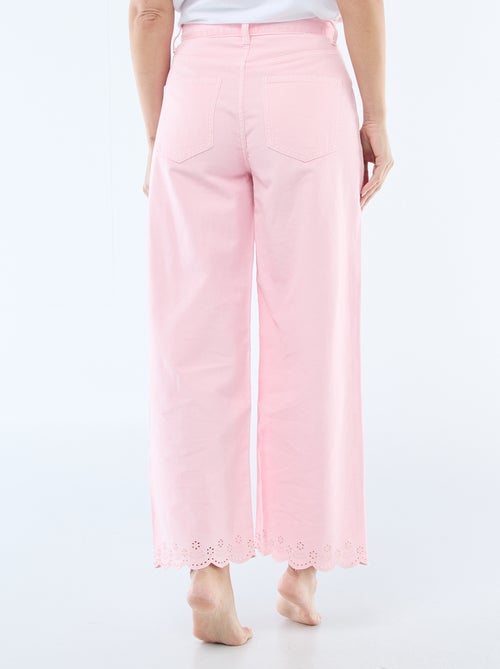 Pantaloni wide leg con tasche applicate - Kiabi