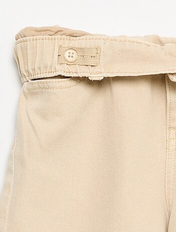 Pantaloni wide leg con vita regolabile