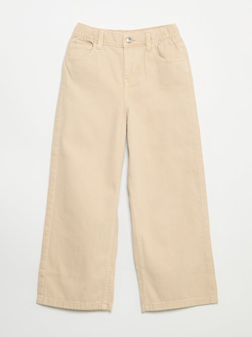 Pantaloni wide leg con vita regolabile - Kiabi Pantaloni wide leg con vita regolabile - Kiabi