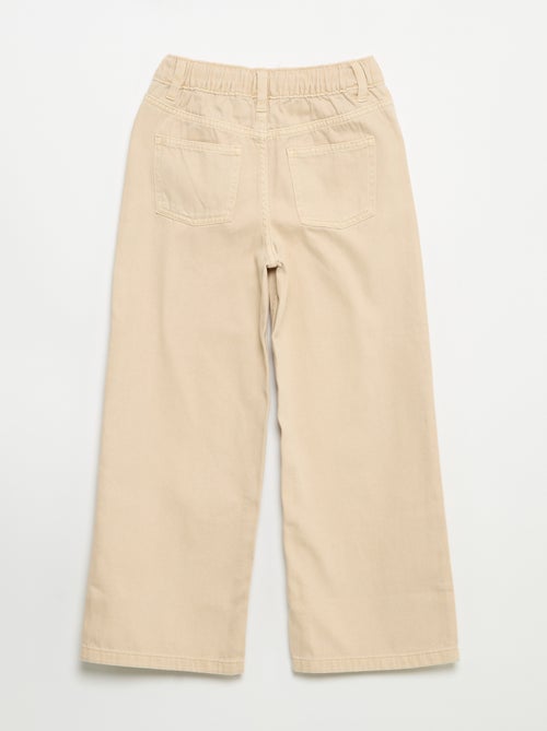 Pantaloni wide leg con vita regolabile - Kiabi Pantaloni wide leg con vita regolabile - Kiabi