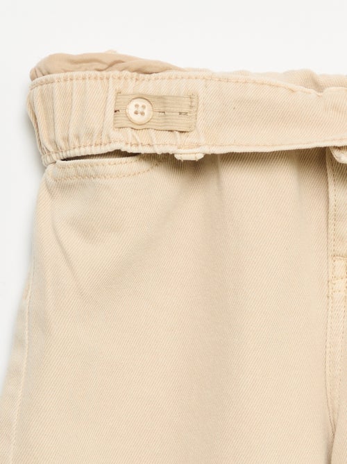 Pantaloni wide leg con vita regolabile - Kiabi Pantaloni wide leg con vita regolabile - Kiabi