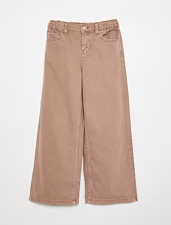 Pantaloni wide leg con vita regolabile
