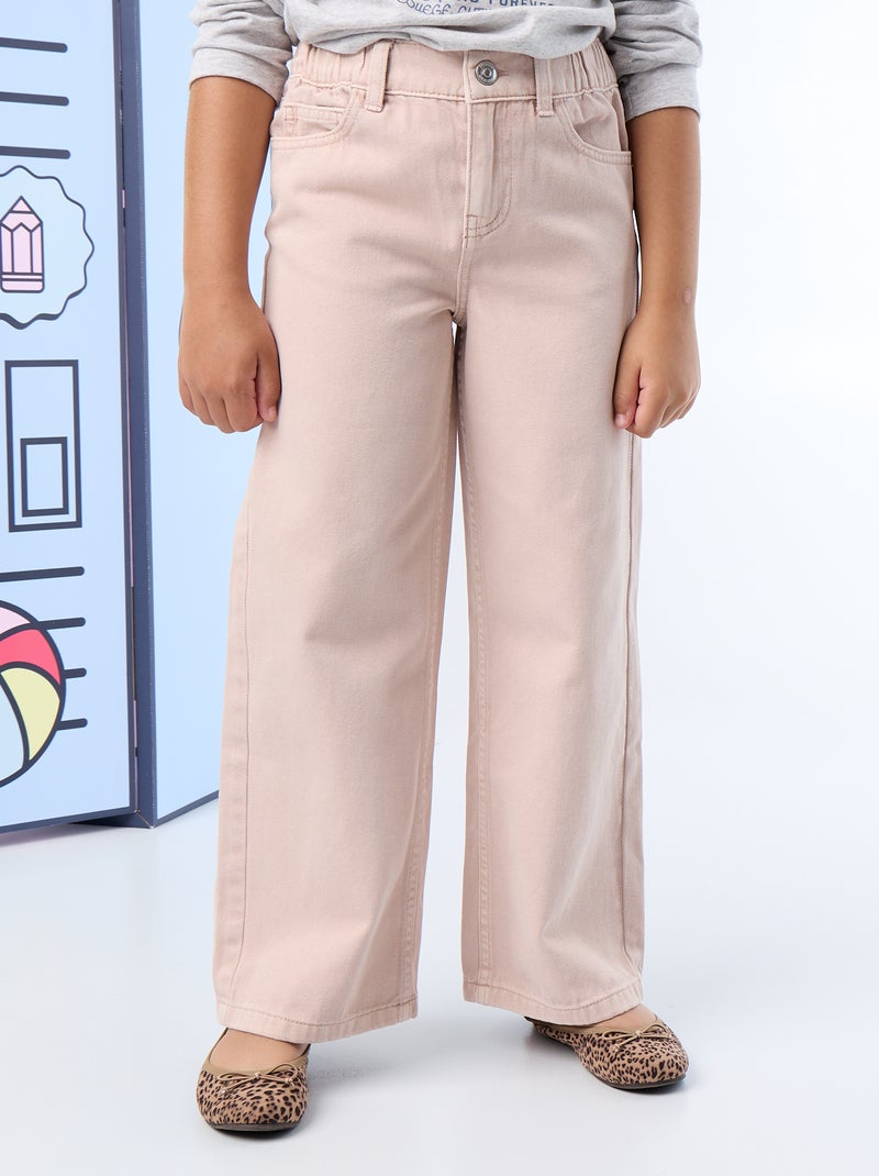 Pantaloni wide leg con vita regolabile Viola - Kiabi