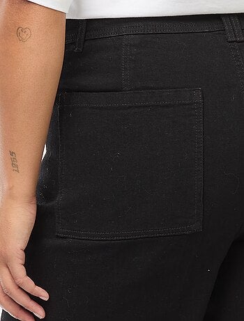 Pantaloni wide leg cropped
