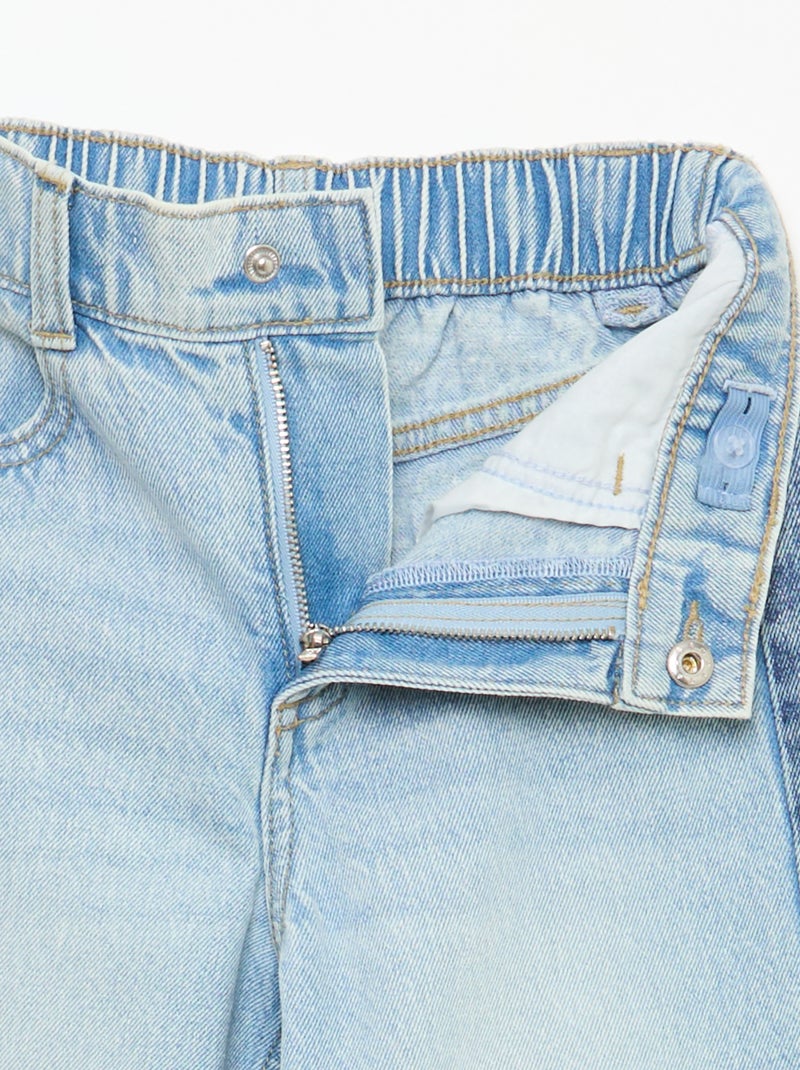 Pantaloni wide leg fit / taglio ampio bicolore Blu - Kiabi