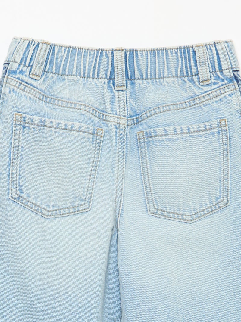 Pantaloni wide leg fit / taglio ampio bicolore Blu - Kiabi