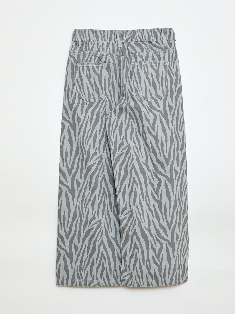 Pantaloni wide leg Grigio - Kiabi