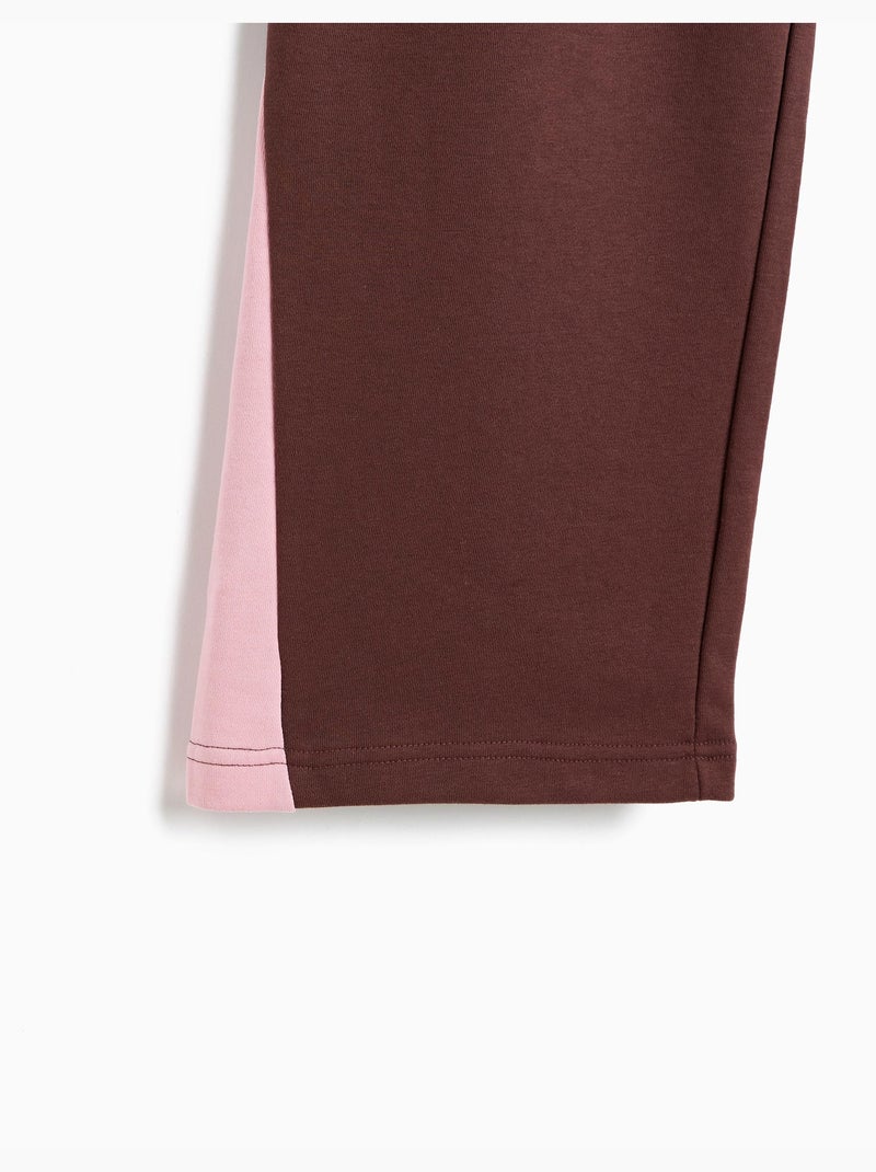 Pantaloni wide leg in felpa, mo fashion Marrone - Kiabi