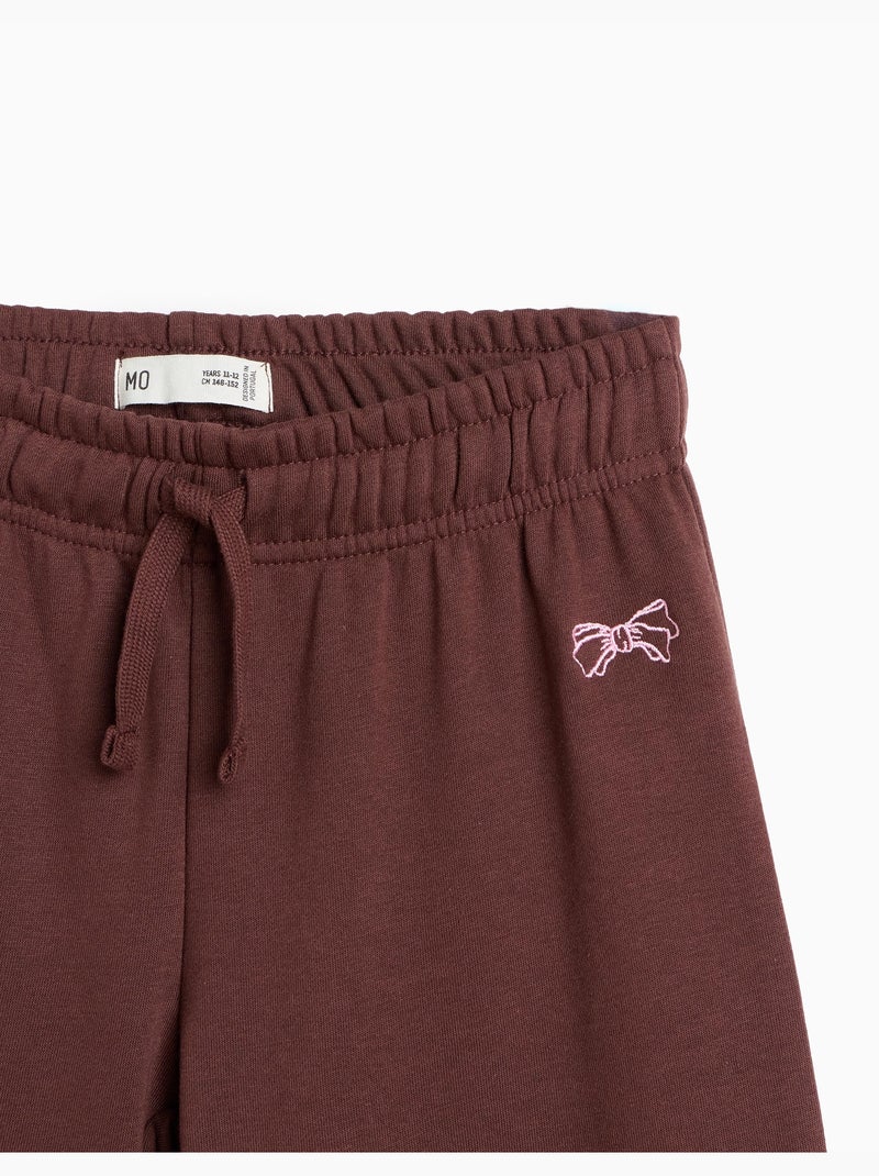 Pantaloni wide leg in felpa, mo fashion Marrone - Kiabi