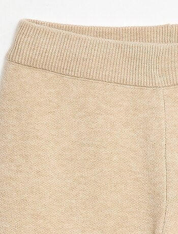 Pantaloni wide leg in maglia