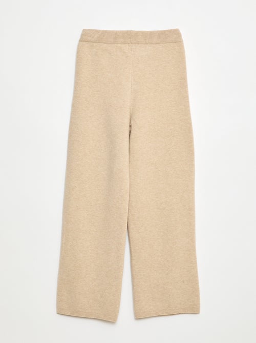 Pantaloni wide leg in maglia - Kiabi