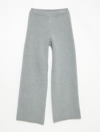 Pantaloni wide leg in maglia