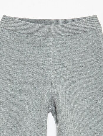 Pantaloni wide leg in maglia