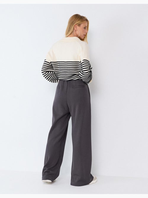 Pantaloni wide leg in maglia interlock, mo fashion - Kiabi Pantaloni wide leg in maglia interlock, mo fashion - Kiabi