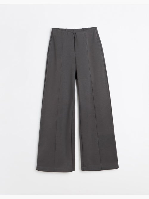Pantaloni wide leg in maglia interlock, mo fashion - Kiabi Pantaloni wide leg in maglia interlock, mo fashion - Kiabi