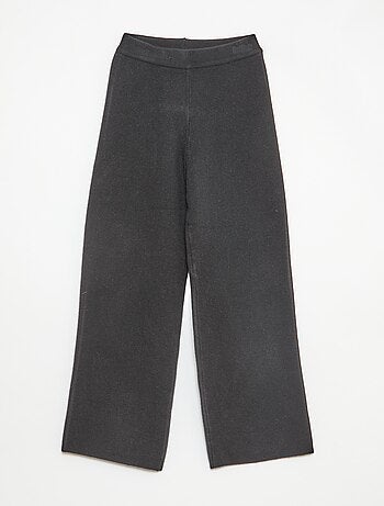 Pantaloni wide leg in maglia