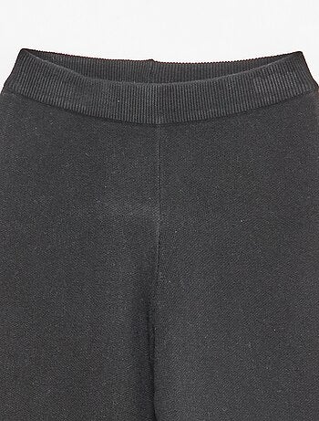 Pantaloni wide leg in maglia
