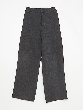 Pantaloni wide leg in maglia