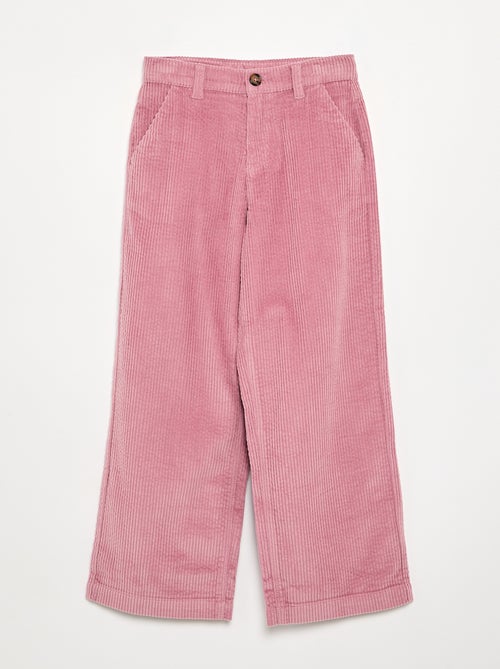 Pantaloni wide leg in velluto a coste - Kiabi Pantaloni wide leg in velluto a coste - Kiabi