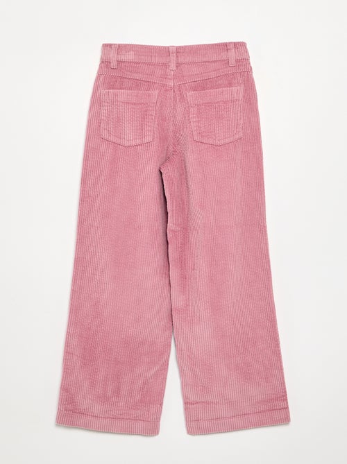 Pantaloni wide leg in velluto a coste - Kiabi Pantaloni wide leg in velluto a coste - Kiabi
