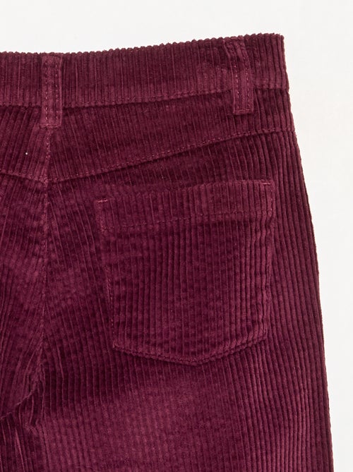 Pantaloni wide leg in velluto a coste - Kiabi